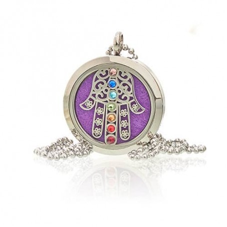 Colar de jóias de aromaterapia - Hamsa Chakra - 30mm